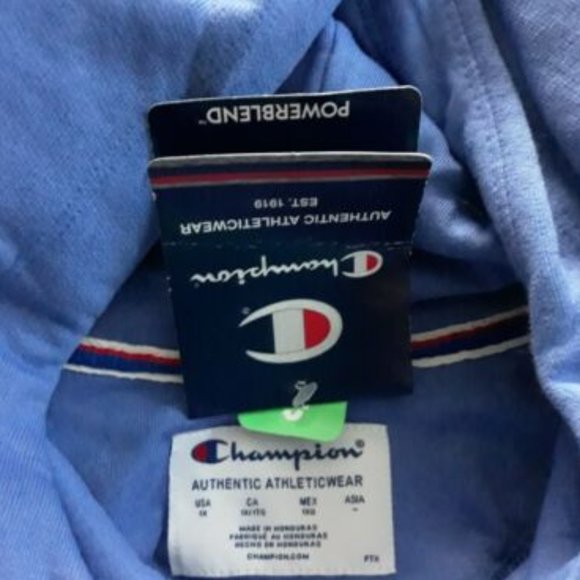 Champion Women's Graphic Fleece Hoodie Size 1X  Plus Power blend Deep Forte Blue - Picture 9 of 11